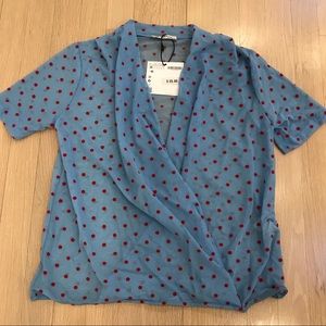 BNWT Zara Polka Dot Top